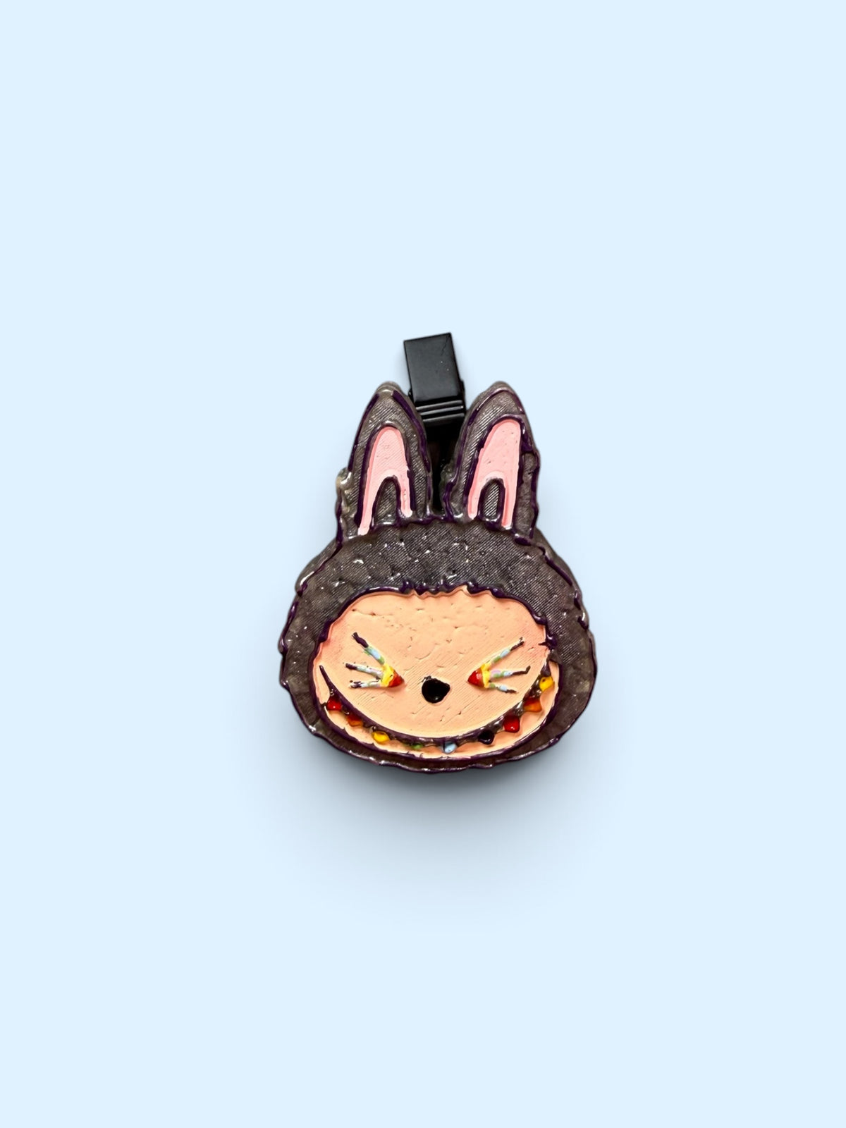 Black Rainbow Smile BUBU Vent Clip