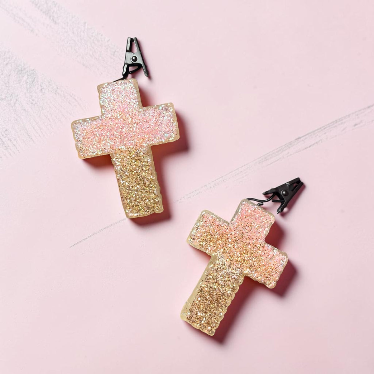 Sparkle Cross Vent Clip 2pack