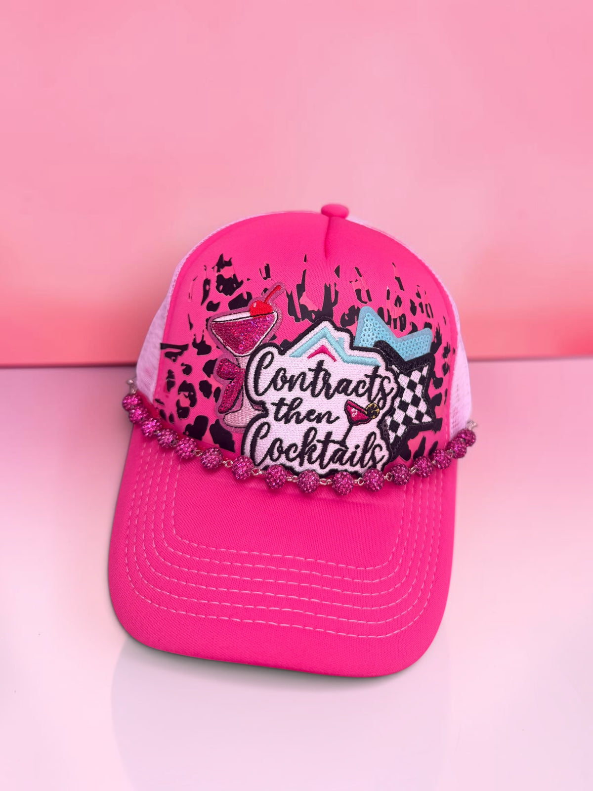 Contracts then Cocktails Trucker Hat