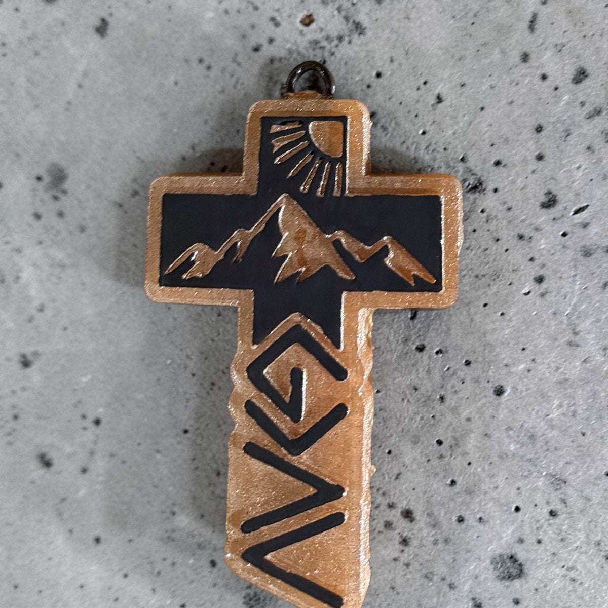 God is Greater Cross Freshie